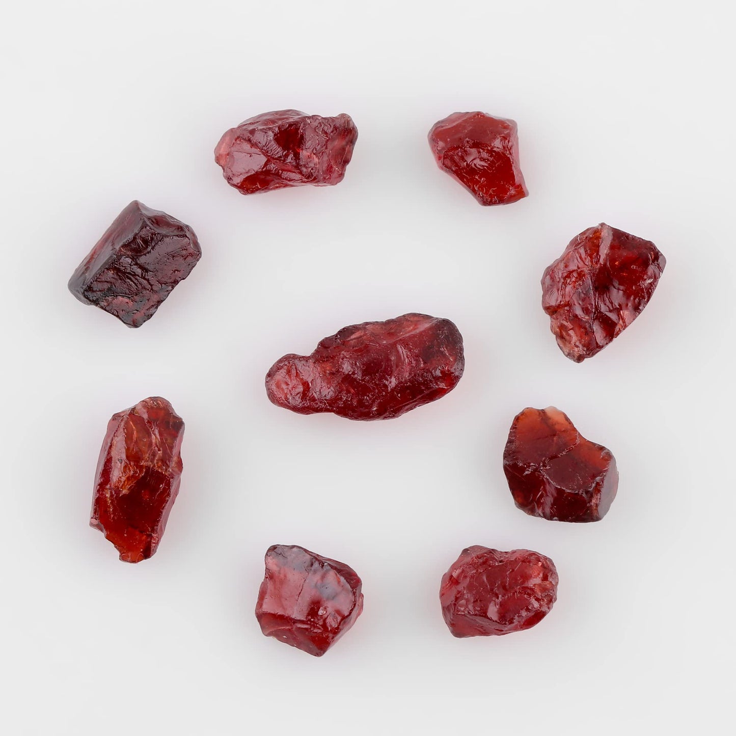 25 Carats Natural Red Garnet Raw Crystals, Rough Gemstones for Jewelry Making, Chakra Healing, Reiki Energy Stones, January Birthstone, DIY Craft