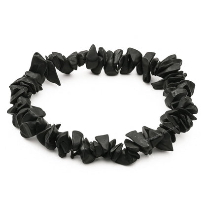 Amazing Gemstone Chips Bracelet (Shungite)
