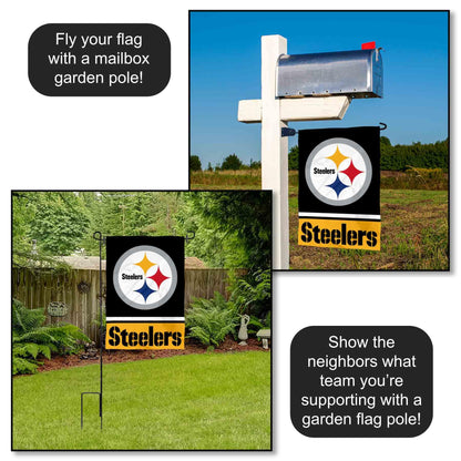 Pittsburgh Steelers Double Sided Garden Flag