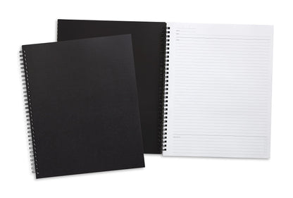 TRU RED Large Soft Cover Meeting Notebook, Black