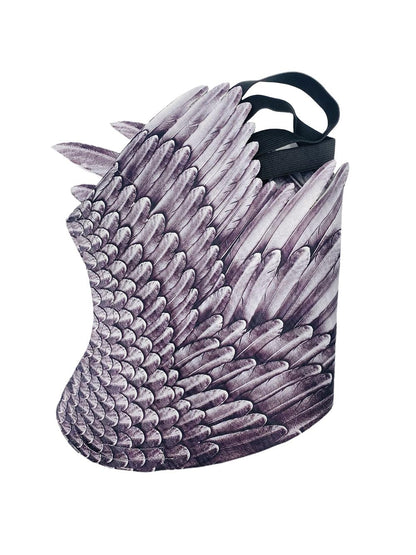 Himine Non-Woven Fabric Festive Party Angel Wings Suitable for Child Decorative Wings (Black)