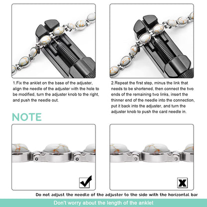 JEROOT Ultra Strength Magnetic Bracelet for Women | 3500-6000 Gauss Neodymium Magnets | Magnetic Therapy Jewelry with Adjustable Tool & Gift Packaging