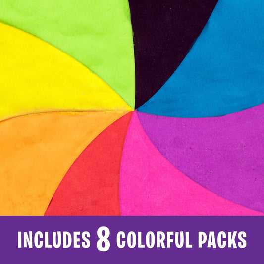 Educational Insights Playfoam Sand 8-Pack - Play Sand for Sensory Table, Squishy Sensory Bin Filler, Moldable Crafting Compound for Toddlers at Home or in the Classroom, Kids Ages 3+