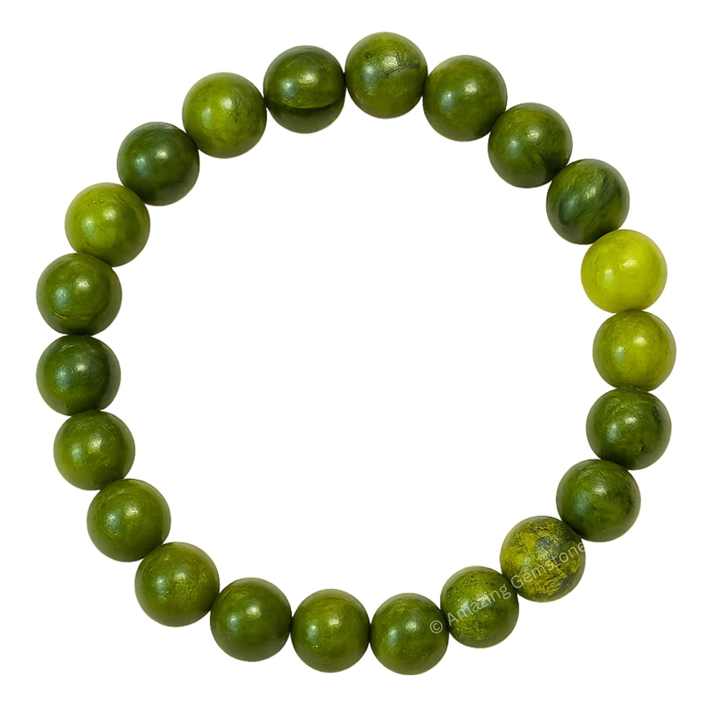 Amazing Gemstone Crystal Bracelet for Women Men's Gifts - Protection Healing Crystal Bracelet - 8mm Gemstone Beaded Stretchable Bracelet Pulseras Para Hombres Mujer Stocking Stuffers Mothers Day Gift (Jade)