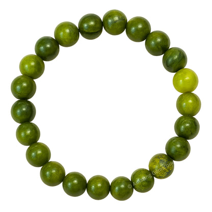 Amazing Gemstone Crystal Bracelet for Women Men's Gifts - Protection Healing Crystal Bracelet - 8mm Gemstone Beaded Stretchable Bracelet Pulseras Para Hombres Mujer Stocking Stuffers Mothers Day Gift (Jade)