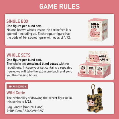 POP MART Crybaby Wild but Cutie Series - Vinyl Plush Pendant Blind Box, Random Design Action Figures Collectible Toys Decorations, Holiday Birthday Gifts for Girls and Boys, Whole Set