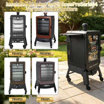 Side Shelf for Pit Boss PBV4PS2 PBV4PS1 Pro Series II 4 Vertical Pellet Smoker Shelf for Pit Boss 10739 1077 Smoker Accessories Foldable Grill Side Table BBQ Prep with Hooks