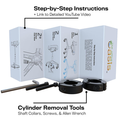 The Original Office Chair Cylinder Removal Tool (As Seen On PBS) - Easily Remove Your Old Gas Lift Piston from Any Office Chair