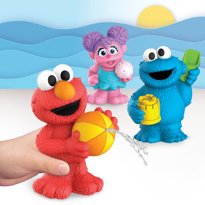 Sesame Street Floating Fun Friends 3-piece Set Water Squirters Bath and Pool Toys, Easter Basket Fillers, Gifts, Presents, Kids Toys for Ages 2 Up by Just Play, Kids Toys for Ages 2 Up by Just Play