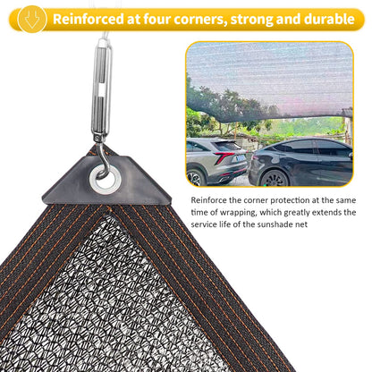 DGSL 40% Shade Cloth Greenhouse Shade Cover with Grommets - 20Ft x 20Ft Mesh Tarp for Pergola, Patio Plants, Chicken Coop, Garden, Outdoor, Backyard