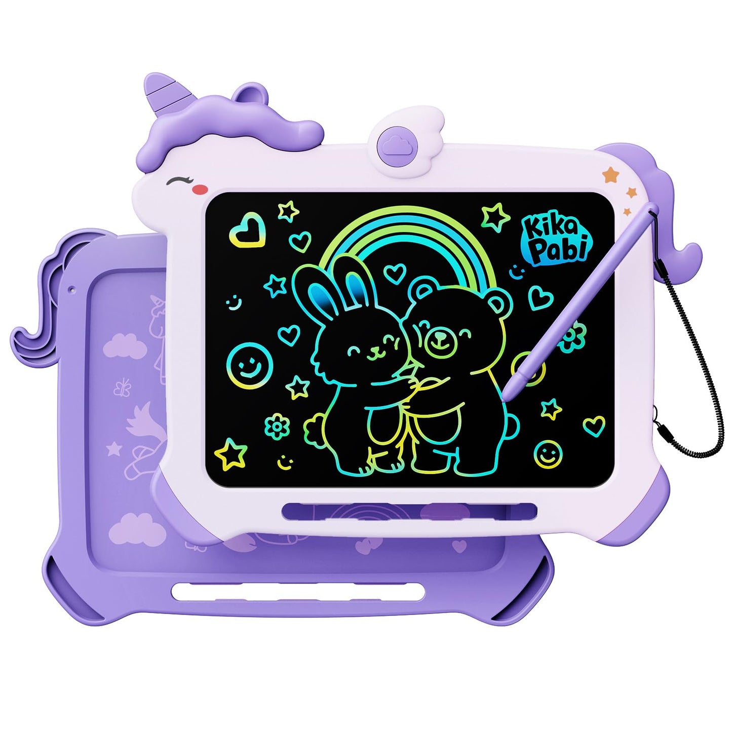 8.5 inch LCD Writing Tablet for Kids, Unicorn Toys Gifts for Girls Aged 3-5, Toddler Girl Kids Educational Travel Toy, Birthday Gift for 3 4 5 6 7 8 9 Year Old Girl (Purple