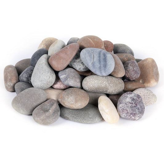 Ausluru 11LB Stones Pebbles River Rocks, Natural Hand-Picked Premium Decorative Pebbles, Ideal for Garden Landscaping, Home Decor, Aquariums, Painting, Crafting and Gifts, Mixed Colors