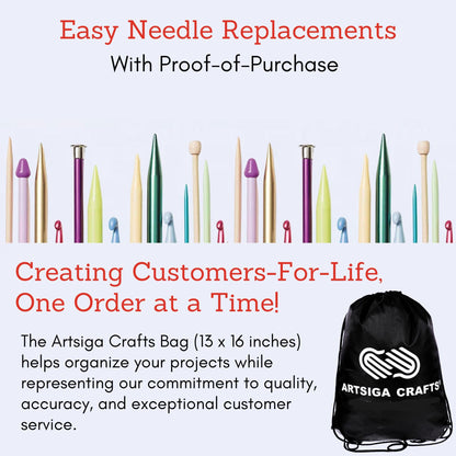 KnitPro Dreamz Grande Set 5 inch Circular Knitting Needles Size 2.5, 3, 4, 5, 6, 7, 8, 9, 10, 10.5, 11, 13, 15, 17 Interchangeable, 6 Cables, 4 Connectors, Fabric Case & More with Project Bag