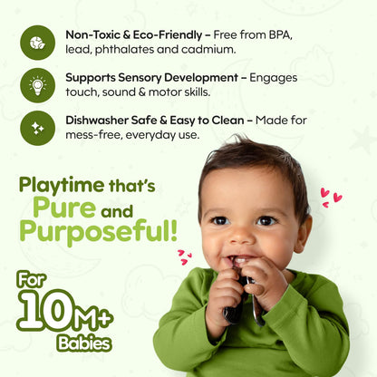 Kleynimals – Original Stainless Steel Toy Keys for Babies – Made in USA, Heirloom Quality, Safe, Non-Toxic, BPA-Free – Ideal for Sensory Play & Early Development - Mom Owned & Invented