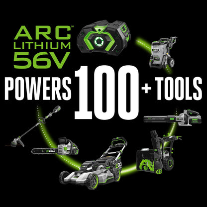 EGO Power+ String Trimmer, Battery Powered, 15" Trimmer for Weeds and Grass with POWERLOAD, Telescopic Aluminum Shaft, Includes 56V 2.5Ah Battery and Charger - ST1511T