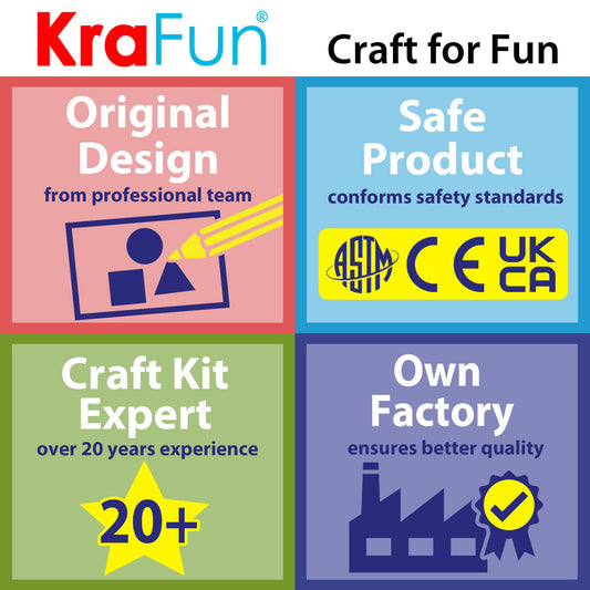 KRAFUN Beginner Unicorn My First Lacing Card Kit for Kids Arts & Crafts, 10 Easy Princess, Mermaid, Lacing Projects, Toddlers Lace Project, Fine Motor Preschool Skills Toys