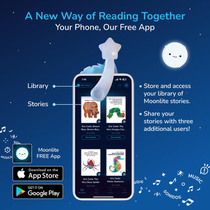 Moonlite Classics 10-Story Mega Bundle with the Moonlite Projector & 10 Single Stories Including World of Eric Carle, Disney, Fairy Tales & Children's Timeless Storybook Classics for Ages 1-6