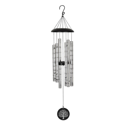 The Wind Chime CO Deep Tone Sympathy Wind Chime with 6 Andonized Aluminum Tubes Tuned Soothing Melody, Memorial Wind Chimes for Outside Decoration (Patio, Graden, Yard) 40"