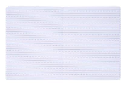 Mintra Primary Composition Notebook, 4 Pack, Assorted Colors 80 Sheets, 7.5in x 9.75in, Full Sheet, Ruled with Drawing Area, Flexible Hardcover Journal, Grade K-2, School & Home Use