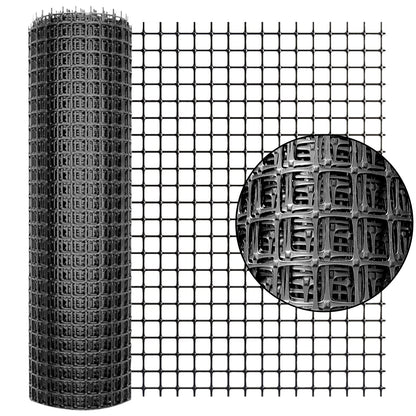 Plastic Fence Animal Barrier,3.3x66ft [Heavy Duty] Outdoor Safety Snow Plastic Fencing Roll Temporary Fencing,Reusable Garden Netting for Construction Dog Rabbits Chicken (Black)
