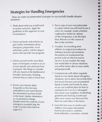 The Essential Information Organizer - All Of Your Critical Household and Financial Information In One Place - Spiral Bound 10x8