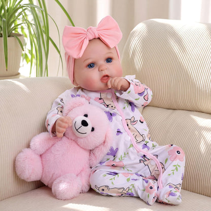 BABESIDE Reborn Baby Dolls 20 Inch Bailyn – Lifelike Realistic Baby Doll with Soft Cloth Body, Real Life Baby Dolls for Girls, Open Eyes Newborn Doll for Kids Age 3+