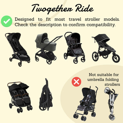 Hammock Seat Attachment. Alternative for Universal Stroller Board for Infant and Toddler or Toddler Stroller 3-5 Year Old. Alternative for Stroller for Toddler (Sandstone)