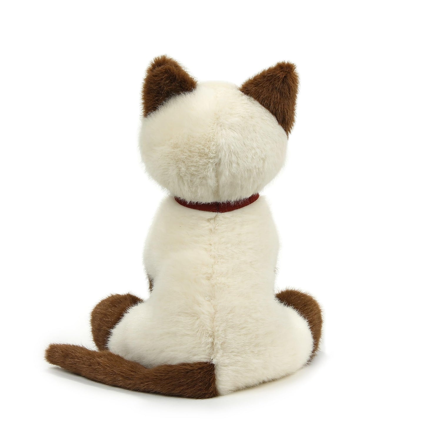Plushland Realistic Stuffed Cat and Dog Plush PuppyStuffed Animals Plush Toys Collar, Realistic Premium Pawpal Stuffed Puppy Cats and Dogs Toy for Boys and Girls 8 Inches (Siamese Kitty with Collar)