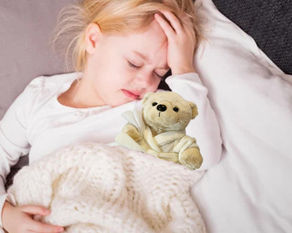 Ganz Get Well Soon Teddy Bear | Feel Better Gifts for Women, Men, Kids, Boys & Girls | Plush Bear for Recovery, Hospital Stay, Surgery Get Well Gift | Cream Robe