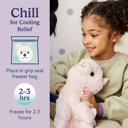 warmies Microwavable & Weighted Stuffed Animals, Llama - Heated Stuffed Animal Plushie for Warmth & Comfort - Cute Soft Plush Toys for Adults & Children (Boys, Girls, Babies & Toddlers)