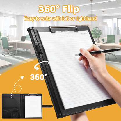 Padfolio Portfolio Clipboard Folder Pacific Mailer Resume Portfolio Folder Legal Document Organizer Legal Pad Holder for Interview School Business Office Conference
