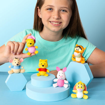 Micro Teenies Winnie The Pooh and Pals 6 Pack - Miniature Plush Figure, Suffed Animal, Toy Mini Soft Figure for Kids, Girls and Boys Ages 4+