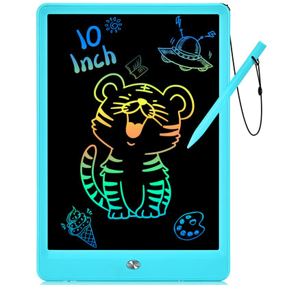 PINKCAT LCD Writing Tablet, Doodle Board Toys Gifts for 3-8 Year Old Girls Boys, 10 Inch Mess Free Coloring Books, Drawing Pad for Kids, Gifts for Toddler Christmas Stocking Stuffers Travel, Blue
