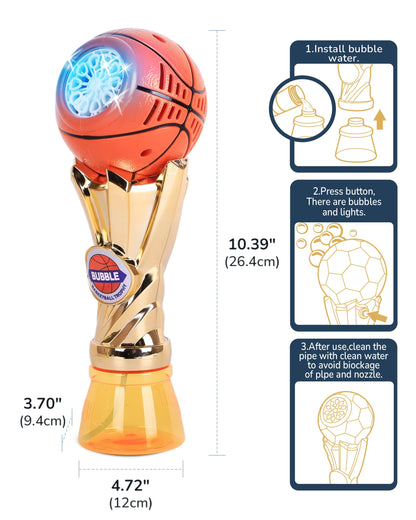 Kenvc Bubble Machine Toys for Kids 3+ Year Old Boys Girls, Automatic Bubble Gun Wand with Bubble Solution, Summer Outdoor Kids Toys for Toddlers Ages 3-4,4-6,5-7, Birthday Gifts for 3 4 5 6 7 8 Years