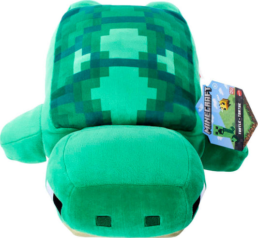 Mattel Minecraft Plush Turtle 12-inch Stuffed Animal Figure, Inspired by Video Game Character, Collectible Toy