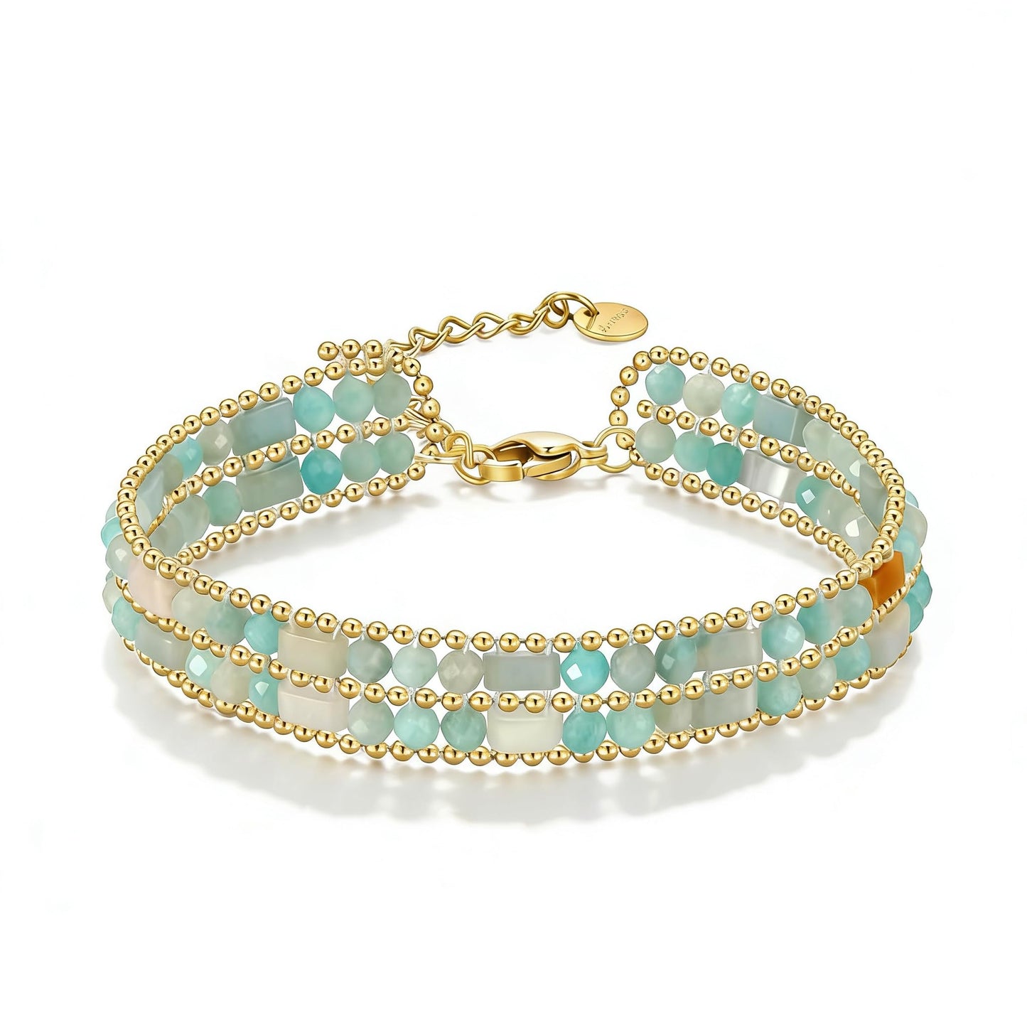 POMODA Boho Bracelets for Women Chakra Stackable Bohemian Bracelet Stack Energy Gemstone Crystal Healing Layered Summer Vacation Natural Stone Handmade Beach Jewelry for Women