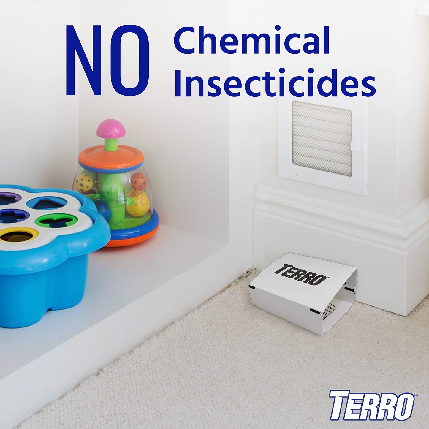 TERRO T3206SR Non-Toxic Indoor Spider, Ant, Cockroach, Centipede, & Insect Traps - Includes 12 Bug Traps Indoor for Homes
