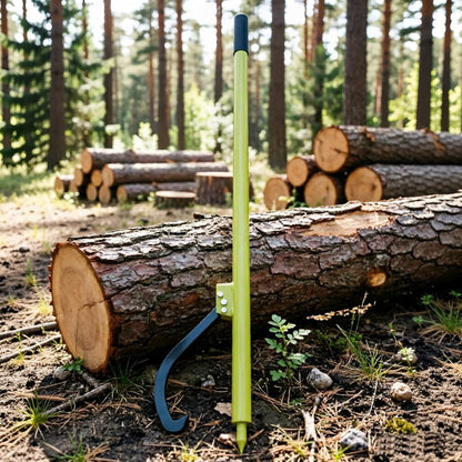 OAOLOWF 51" Log Peavey, Adjustable Heavy Duty Log Roller Cant Hook, Opening Felling Log Roller with Rubber Grip, Log Cant Hook Logging Tools for Rolling, Raising, Turning Logs up to 19" Dia