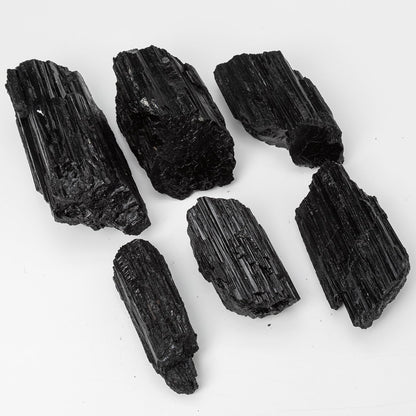 SMOHEAL Large Raw Black Tourmaline Crystal Natural Rough Stone Healing Crystals for Meditation Reiki Energy Decoration 2-3lbs