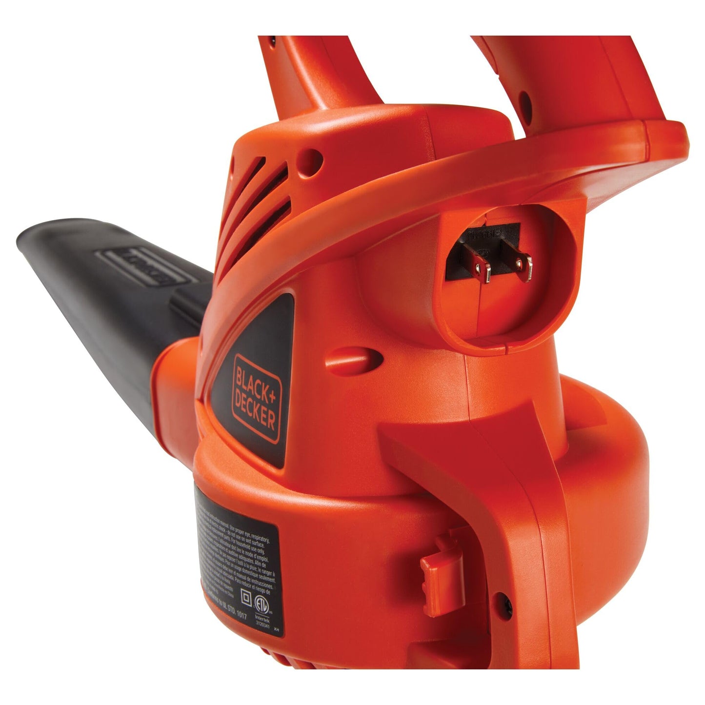 BLACK+DECKER Electric Leaf Blower, Handheld Blowers for Lawn Care, Lightweight, 180 MPH 180 CFM, 7-Amp, Corded (LB700)