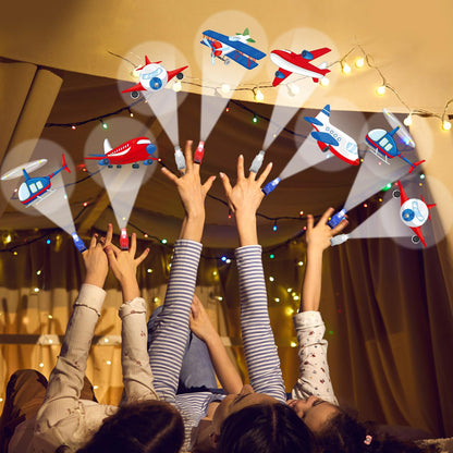 Oitnlaughter 36PCS Airplane LED Finger Lights Aircraft Party Favors Glow in the Dark Light Up Finger Lights Plane Themed Toys Bulk for Birthday Party Goodie Bag Stuffer Birthday Gifts Classroom Prize