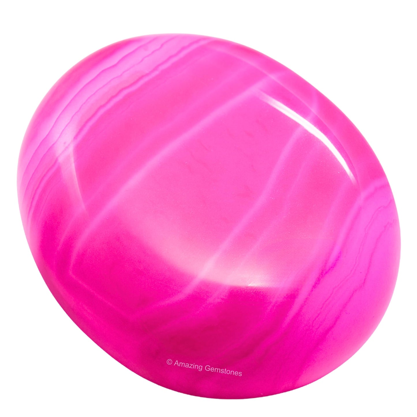 Amazing Gemstone Pink Onyx Crystals and Healing Stones - Large Palm Stone Crystals Piedra - Crystal for Good Luck, Balanced Positive Energy, Meditation - Unique Stocking Stuffers, Gifts for Women, Men