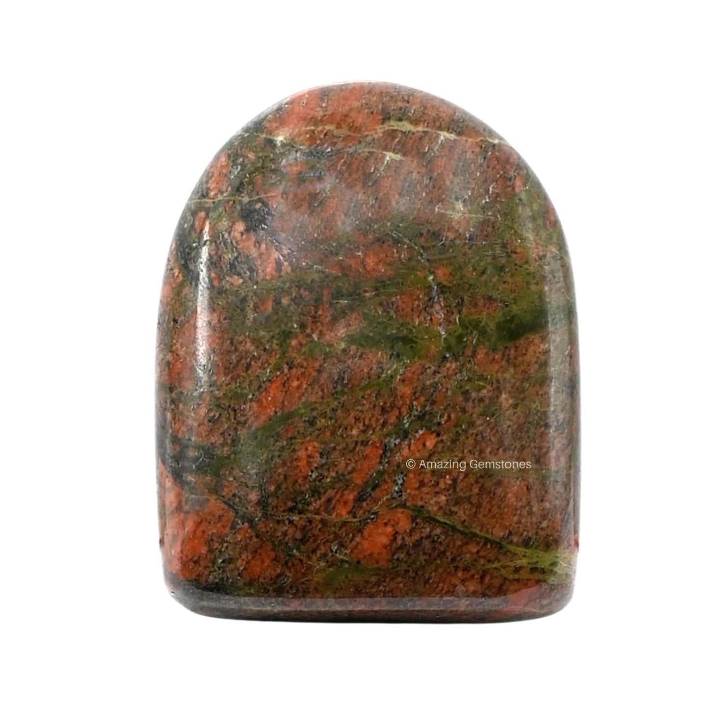 Amazing Gemstone Large Unakite Crystal Standing Palm Stone -Unakite Palm Stones and Crystals, A++ Grade Gemstones and Crystals - Healing Crystals and Healing Stones Office Home Decor Gifts