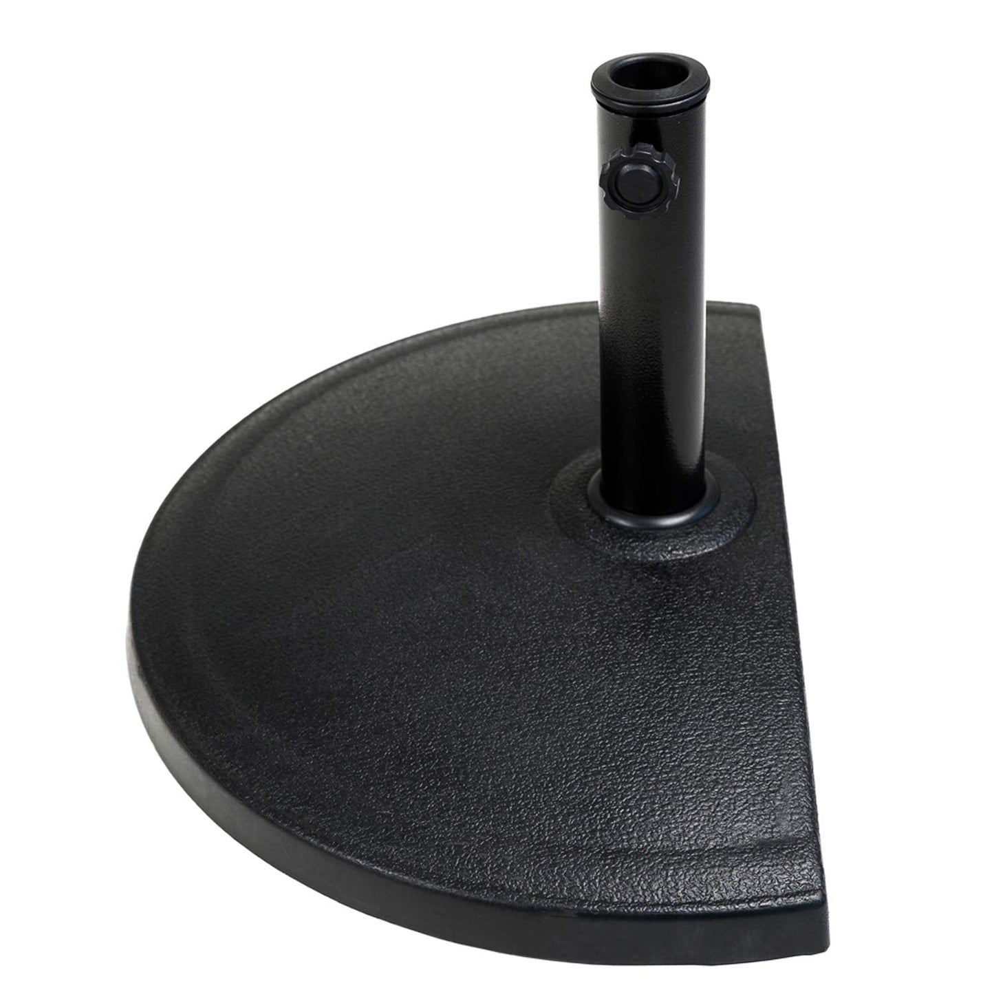 C-Hopetree 33 lb Half Round Heavy Duty Base Stand Weight for Outdoor Patio Market Umbrella, Black