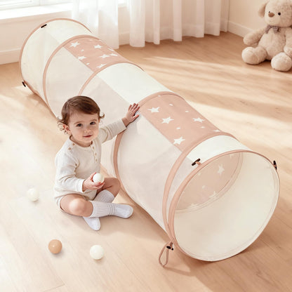Sumbababy Tunnel Toys for Toddlers: Activity Tunnels for Young Children - Crawl Tunnels for Toddlers and Babies - Pop up Dog Tunnel