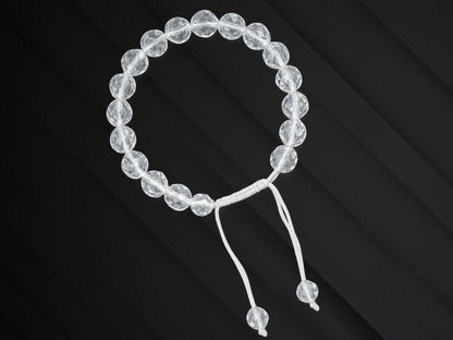 Amazing Gemstone Clear Quartz Bracelet for Women - Chakra Mens Bracelet Protection Crystals and Healing Stones - Blessing Bracelet Spiritual Meditation Gift Christmas Stocking