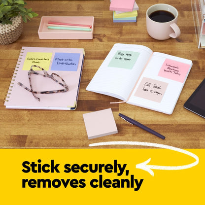 Post-it Notes, 3 in x 5 in, 5 Lined Sticky Notes Pads, 100 Sheets per Pad, Canary Yellow, The Original Post-it Note, School Supplies and Oﬃce Products