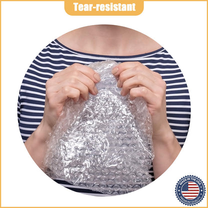 100 Pcs Bubble Pouches Wrap, 4" x 5.5" Self-Sealing Clear Bubble Bags, Double Thickened Wall Shockproof Pouch Wrap Bag for Moving and Storage, Shipping and Packing Supplies for Dishes Glasses Plates