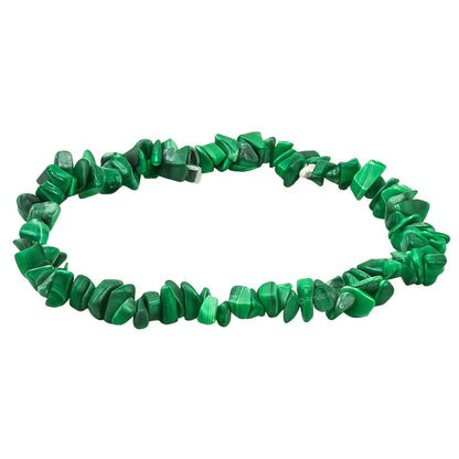 Amazing Gemstone Chips Bracelet (Malachite)