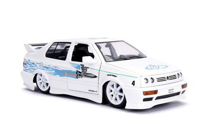 Jada Toys Fast & Furious 1:24 Jesse's Volkswagen Jetta Die-cast Car, Toys for Kids and Adults, White (99591W)
